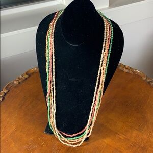 34” set of beaded necklaces